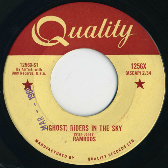 The Ramrods - (Ghost) Riders In The Sky (7", Single) (Near Mint (NM or M-))