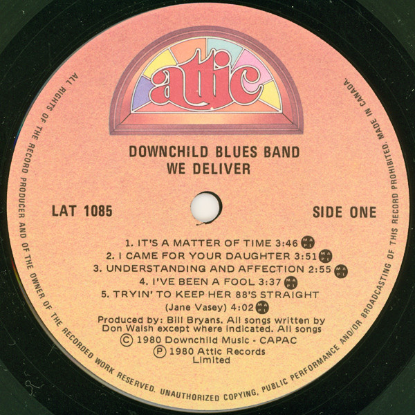 Downchild Blues Band - We Deliver (LP, Album, Gat) (Near Mint (NM or M-)) - Image 5