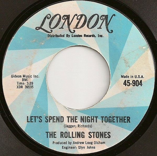 The Rolling Stones - Let's Spend The Night Together / Ruby Tuesday (7", Single, Styrene, Mon) (Near Mint (NM or M-))