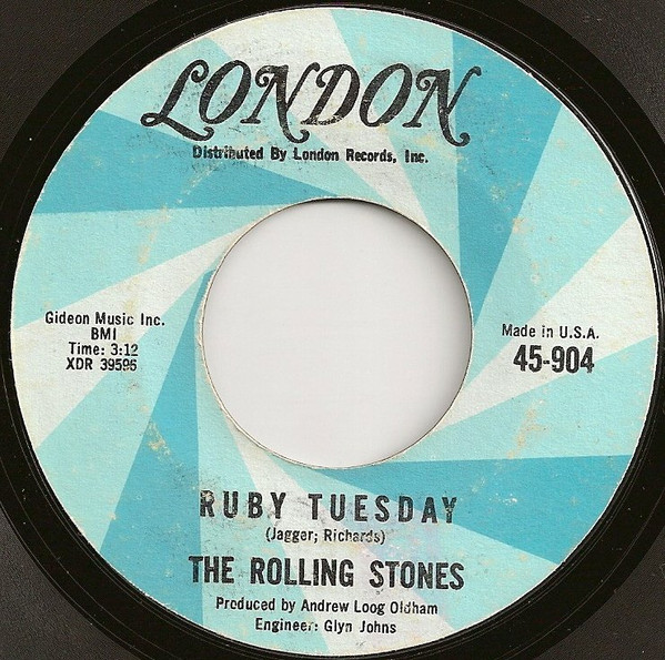 The Rolling Stones - Let's Spend The Night Together / Ruby Tuesday (7", Single, Styrene, Mon) (Near Mint (NM or M-)) - Image 2