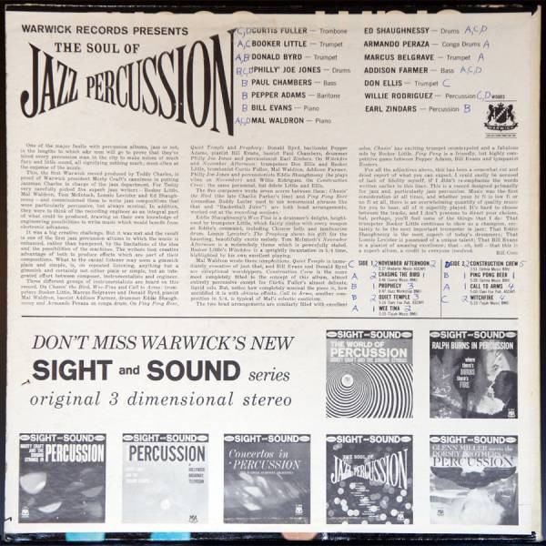 Various - The Soul Of Jazz Percussion (LP, Album, Mono) (Near Mint (NM or M-)) - Image 2