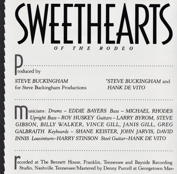 Sweethearts Of The Rodeo - Sweethearts Of The Rodeo (CD, Album) (Mint (M)) - Image 5