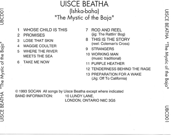 Uisce Beatha - The Mystic Of The Baja (CD, Album) (Near Mint (NM or M-)) - Image 2