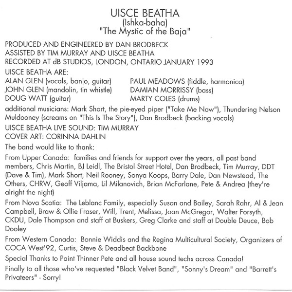 Uisce Beatha - The Mystic Of The Baja (CD, Album) (Near Mint (NM or M-)) - Image 3