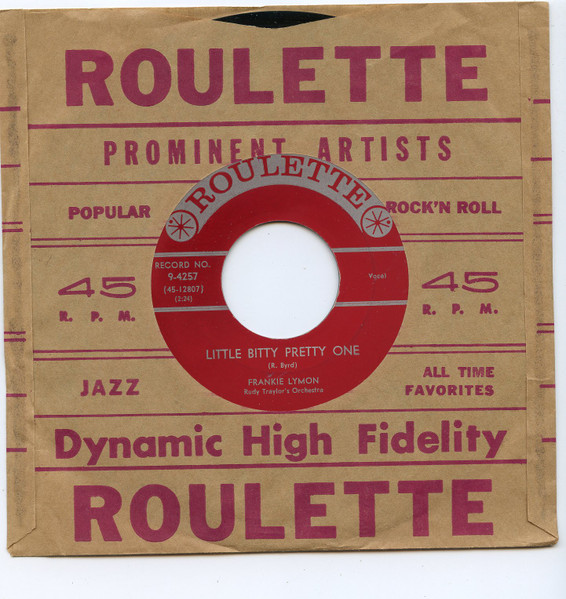 Frankie Lymon With Rudy Traylor's Orchestra - Little Bitty Pretty One / Creation Of Love (7", Single) (Very Good Plus (VG+))