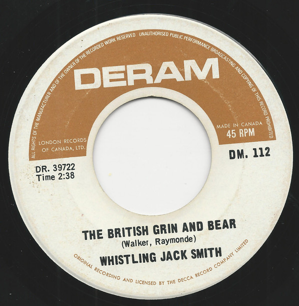 Whistling Jack Smith - I Was Kaiser Bill's Batman / The British Grin And Bear (7") (Near Mint (NM or M-)) - Image 2