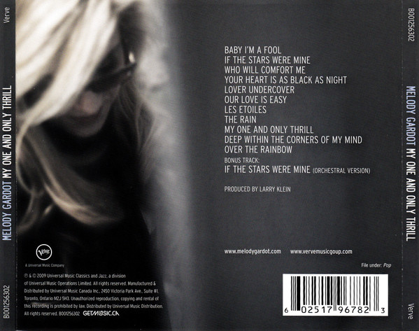 Melody Gardot - My One And Only Thrill (CD, Album) (Near Mint (NM or M-)) - Image 2