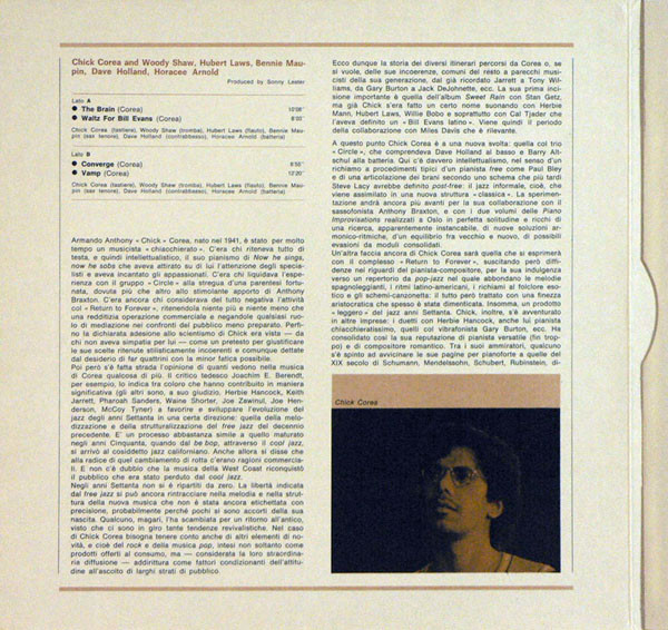 Chick Corea, Dave Holland, Hubert Laws, Woody Shaw - I Giganti Del Jazz Vol. 3 (LP, Comp) (Mint (M)) - Image 2