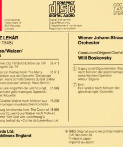 Alternative view of Willi Boskovsky, Franz Lehár, Wiener Johann Strauss Orchestra - Willi Boskovsky Conducts Lehár Waltzes (CD, Album) (Near Mint (NM or M-))