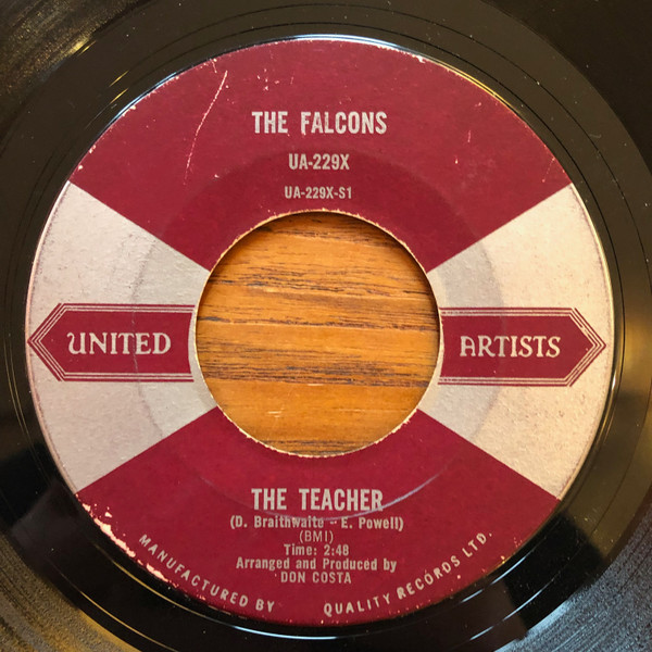The Falcons - The Teacher / Waiting For You (7") (Very Good Plus (VG+))