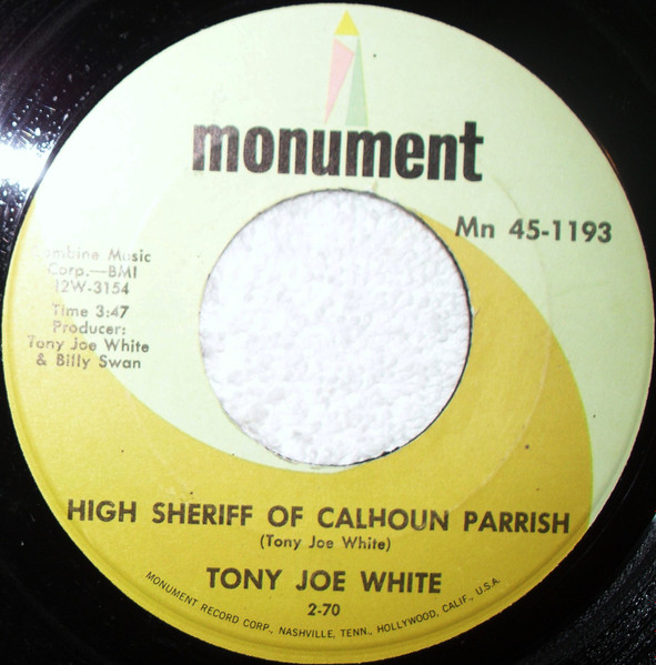Tony Joe White - Groupy Girl (7") (Near Mint (NM or M-)) - Image 2