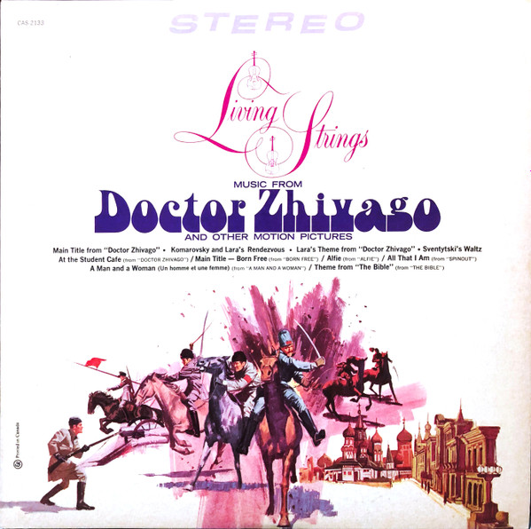 Living Strings - Music From "Doctor Zhivago" And Other Motion Pictures (LP) (Mint (M))