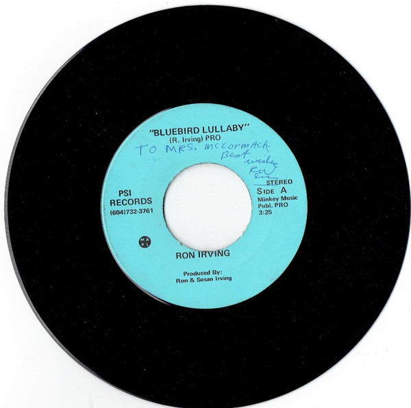 Ron Irving With Bootleg (12) - Bluebird Lullaby (7", Single) (Near Mint (NM or M-))