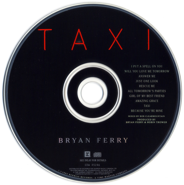 Bryan Ferry - Taxi (CD, Album) (Near Mint (NM or M-)) - Image 4