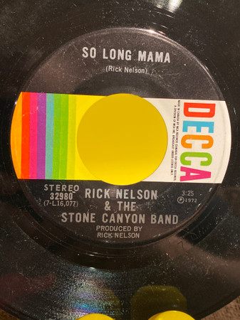 Rick Nelson & The Stone Canyon Band - Garden Party (7", Single) (Near Mint (NM or M-)) - Image 2