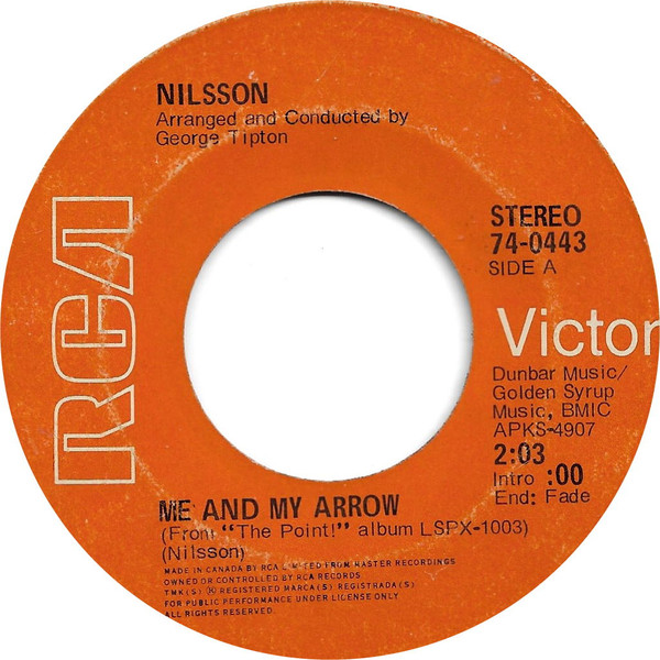 Harry Nilsson - Me And My Arrow / Are You Sleeping? (7") (Very Good Plus (VG+))