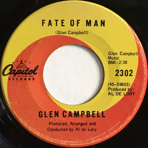Glen Campbell - Wichita Lineman / Fate Of Man (7", Single, Mono) (Very Good Plus (VG+)) - Image 2