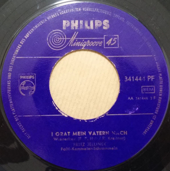 Fritz Jellinek, Die Faltl-Kemmeter-Schrammeln - Der Spitzbua (7", Single) (Near Mint (NM or M-)) - Image 2