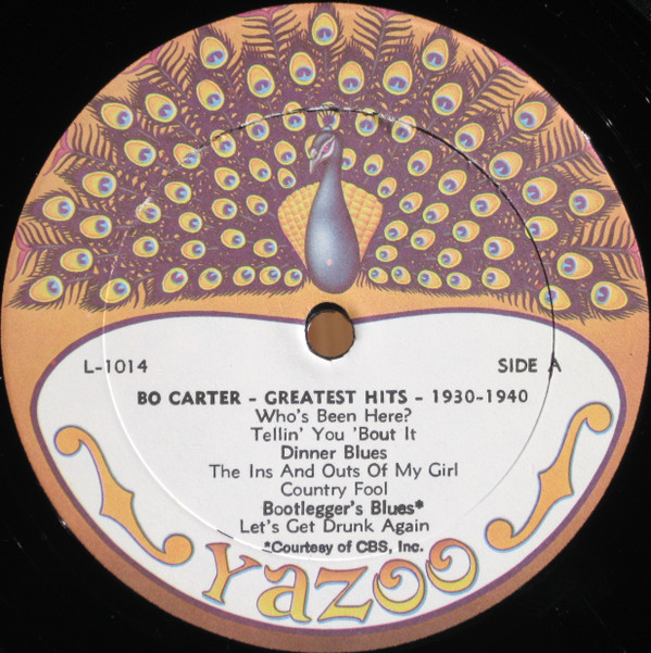Bo Carter - Greatest Hits 1930-1940 (LP, Comp, RP) (Very Good Plus (VG+)) - Image 4