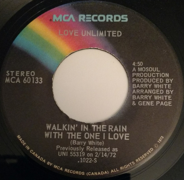 Love Unlimited / Free Movement - Walkin' In The Rain With The One I Love / I've Found Someone Of My Own (7") (Very Good Plus (VG+))