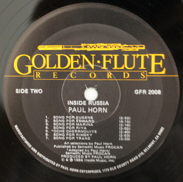 Paul Horn - Inside Russia (LP, Album) (Near Mint (NM or M-)) - Image 4