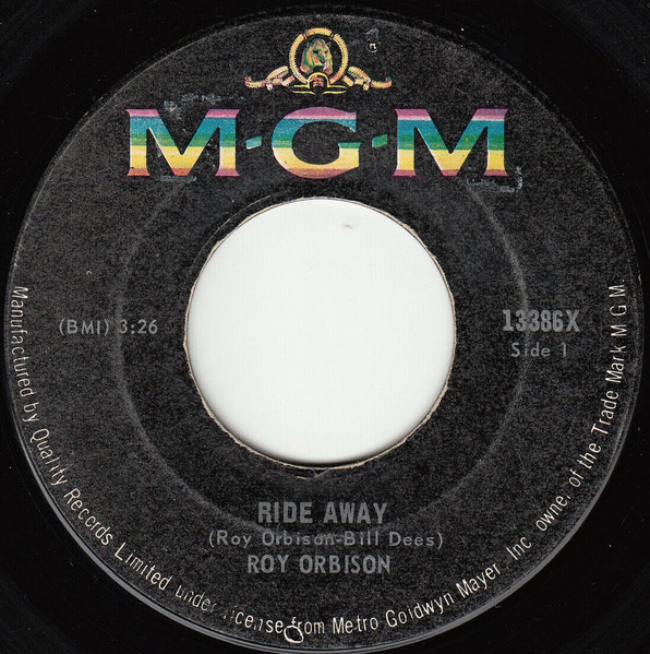 Roy Orbison - Ride Away (7") (Near Mint (NM or M-))