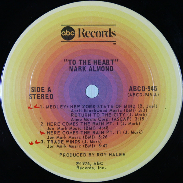 Mark-Almond - To The Heart (LP, Album) (Very Good Plus (VG+)) - Image 3