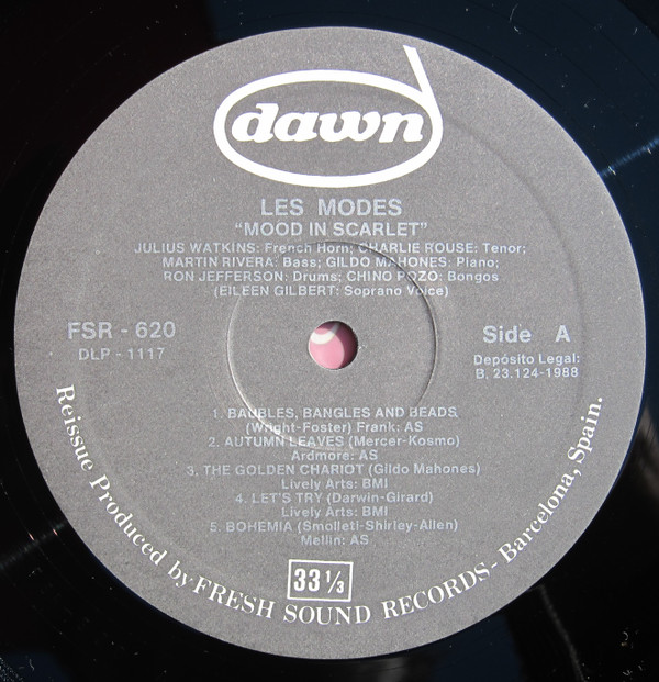 Les Modes* - Mood In Scarlet (LP, Album, RE) (Near Mint (NM or M-)) - Image 3