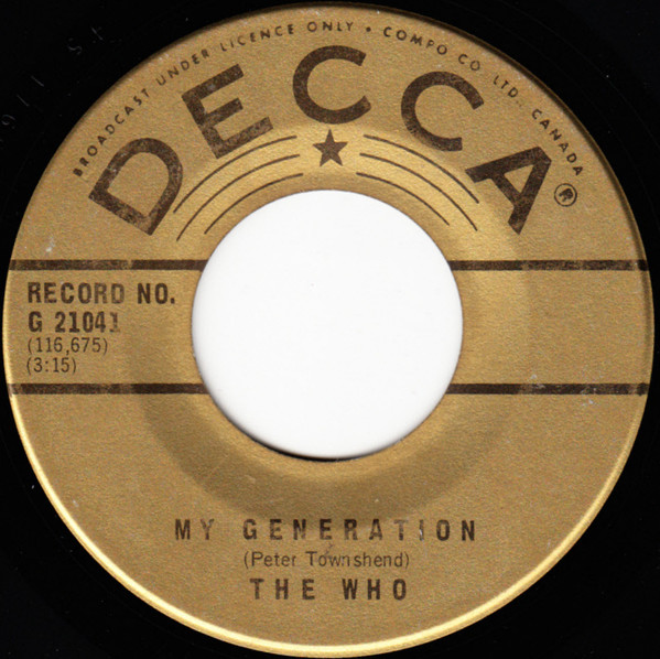 The Who - My Generation (7", Single) (Very Good Plus (VG+))