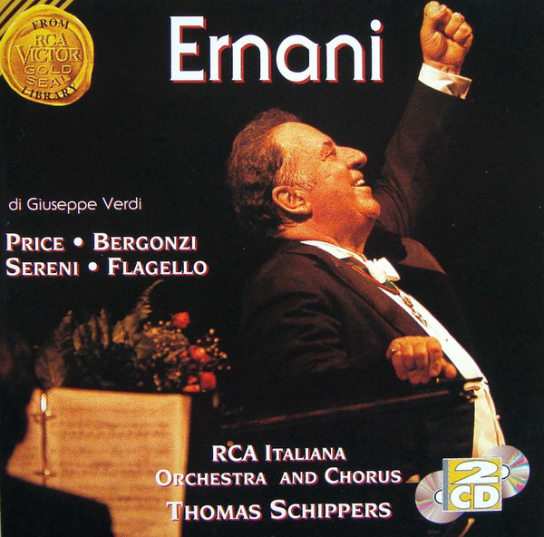 Giuseppe Verdi - Price*, Bergonzi*, Sereni*, Flagello*, RCA Italiana Orchestra* And Chorus*, Thomas Schippers - Ernani (2xCD, Album, RE, RM) (Near Mint (NM or M-))