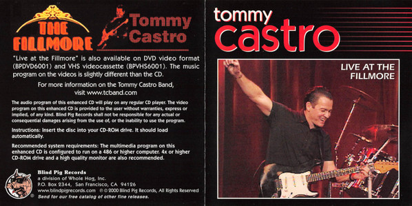 Tommy Castro - Live At The Fillmore (CD, Album, Enh) (Mint (M)) - Image 5