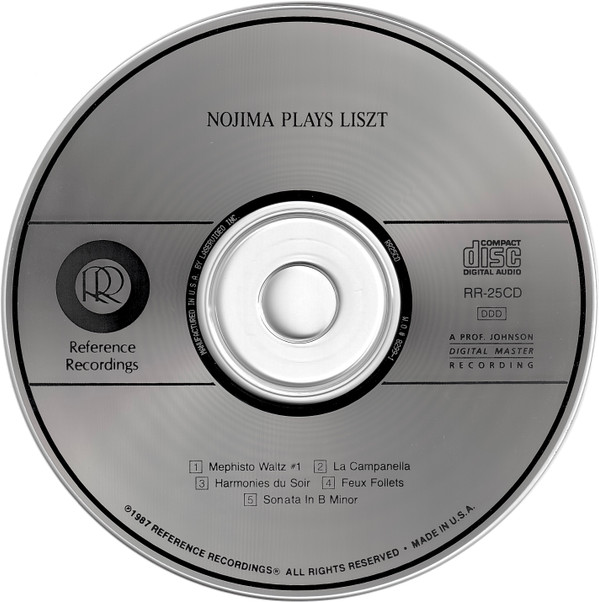 Nojima* Plays Liszt* - Nojima Plays Liszt (CD, Album) (Near Mint (NM or M-)) - Image 3