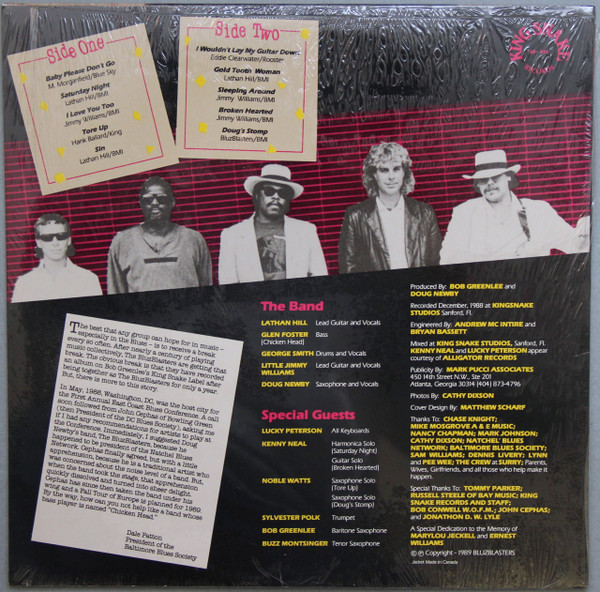 The Bluzblasters - Get Blasted! (LP, Album) (Very Good Plus (VG+)) - Image 2