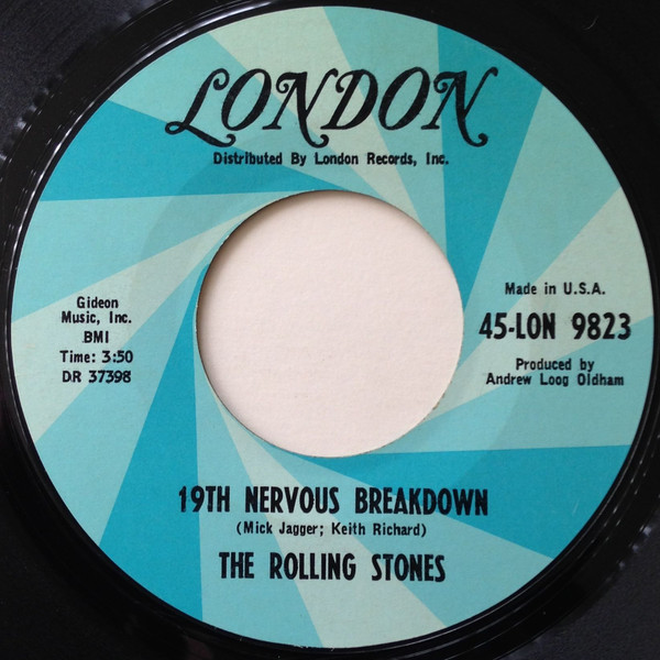 The Rolling Stones - 19th Nervous Breakdown (7", Single, Styrene) (Very Good Plus (VG+))