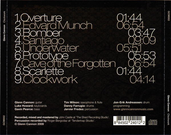 Glenn Cannon (2) - Clockwork (CD, Album) (Near Mint (NM or M-)) - Image 3