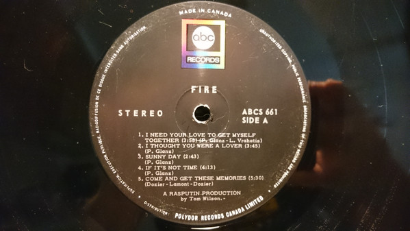 Fire (22) - Fire (LP, Album) (Very Good Plus (VG+)) - Image 2