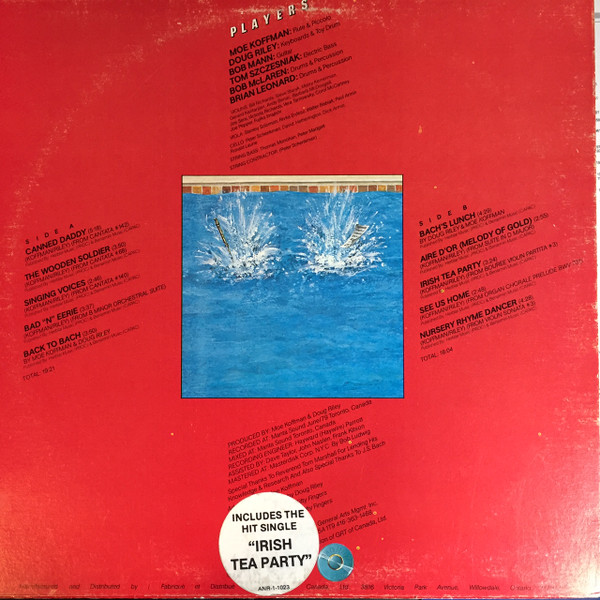 Moe Koffman - Back To Bach (LP, Album, Club) (Near Mint (NM or M-)) - Image 2
