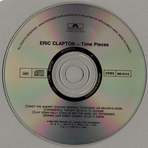Eric Clapton - Time Pieces - The Best Of Eric Clapton (CD, Comp, RE) (Mint (M)) - Image 4