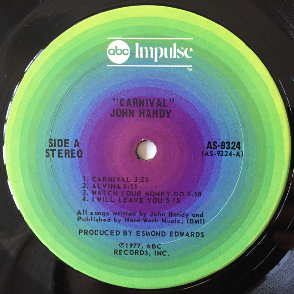 John Handy - Carnival (LP, Album, San) (Near Mint (NM or M-)) - Image 3