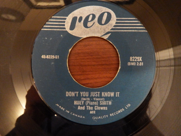 Huey "Piano" Smith & His Clowns - Don't You Just Know It / High Blood Pressure (7", Single) (Very Good (VG))