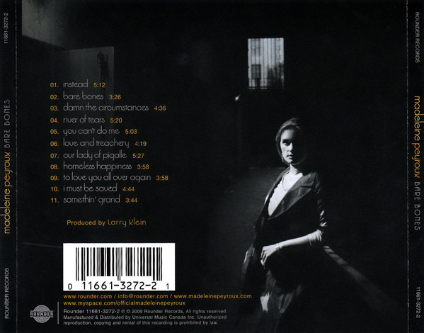 Madeleine Peyroux - Bare Bones (CD, Album) (Near Mint (NM or M-)) - Image 2