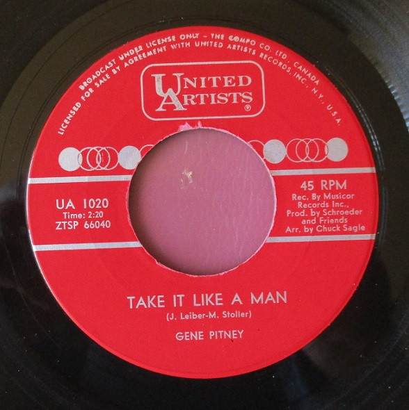 Gene Pitney - (The Man Who Shot) Liberty Valance (7", Single) (Near Mint (NM or M-)) - Image 2