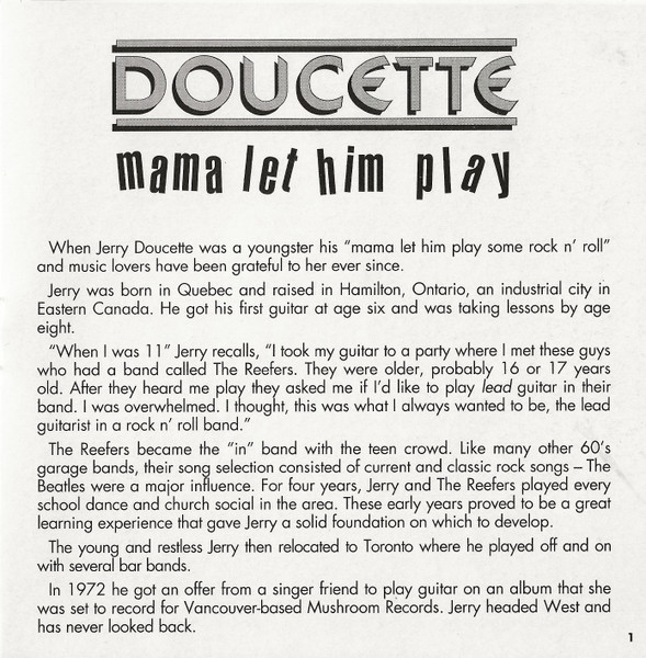 Doucette - Mama Let Him Play (CD, Album, RE, RM) (Near Mint (NM or M-)) - Image 3