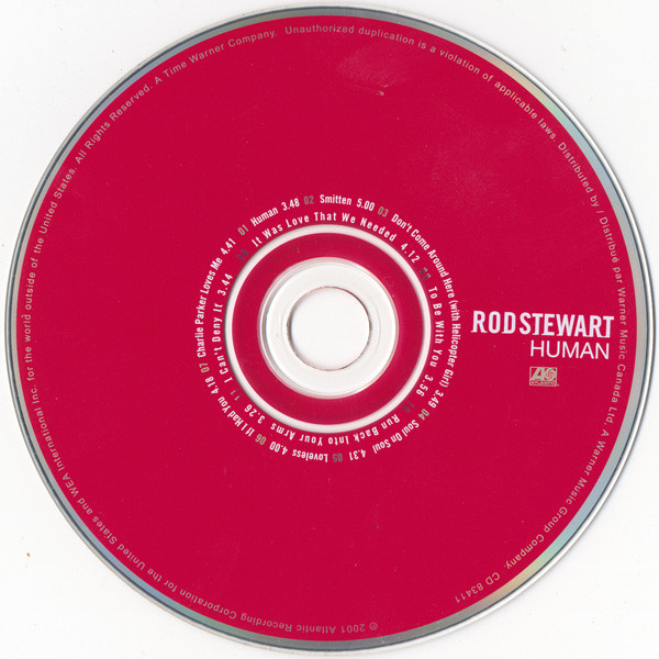 Rod Stewart - Human (CD, Album) (Near Mint (NM or M-)) - Image 3