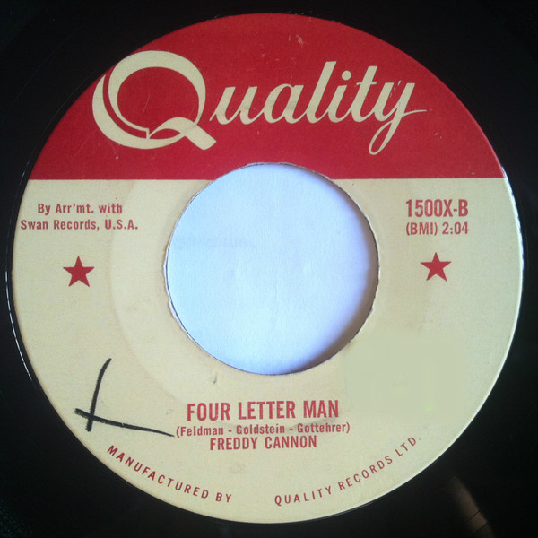 Freddy Cannon - Come On And Love Me (7", Single) (Near Mint (NM or M-)) - Image 2
