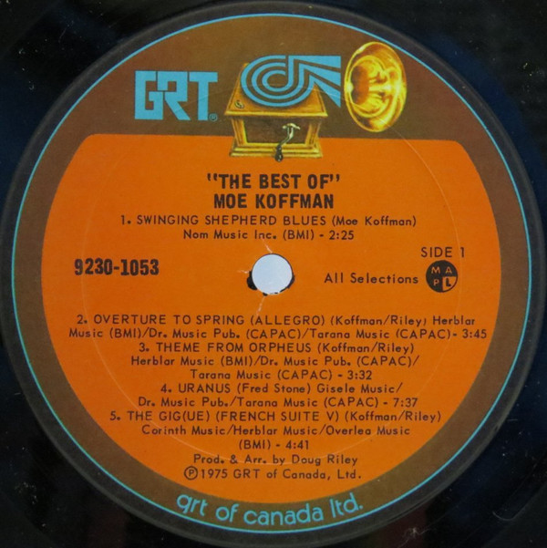 Moe Koffman - Best Of Moe Koffman (LP, Album, Comp) (Very Good Plus (VG+)) - Image 3