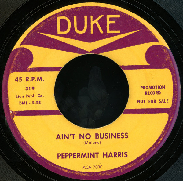 Peppermint Harris - Angel Child / Ain't No Business (7", Promo) (Near Mint (NM or M-)) - Image 2