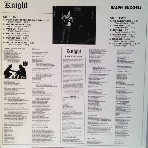 Ralph Budgell - Knight (LP, Album) (Mint (M)) - Image 2