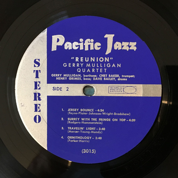Gerry Mulligan Quartet - Reunion With Chet Baker (LP, Album, RE) (Very Good Plus (VG+)) - Image 4