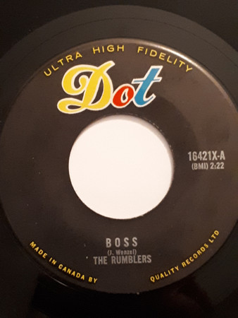 The Rumblers - Boss (7", Single) (Near Mint (NM or M-))